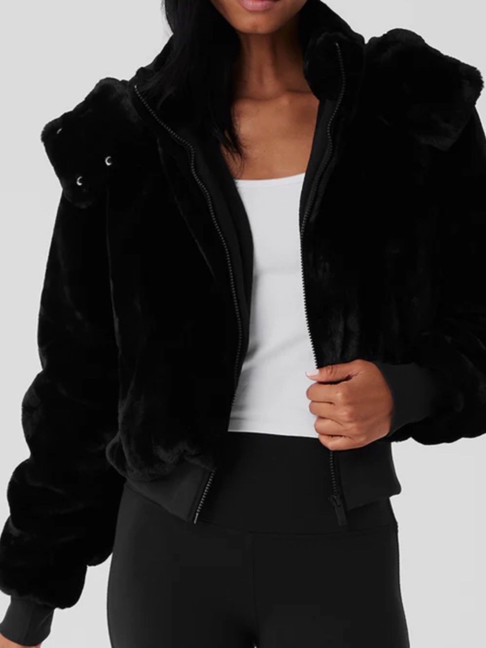 PERFECT CONDITION ALO YOGA Faux Fur Foxy Jacket